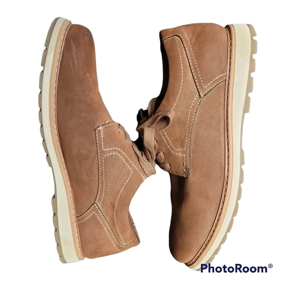 Madison Avenue Simpson Brown Faux Suede Oxford Shoes - Picture 6 of 6